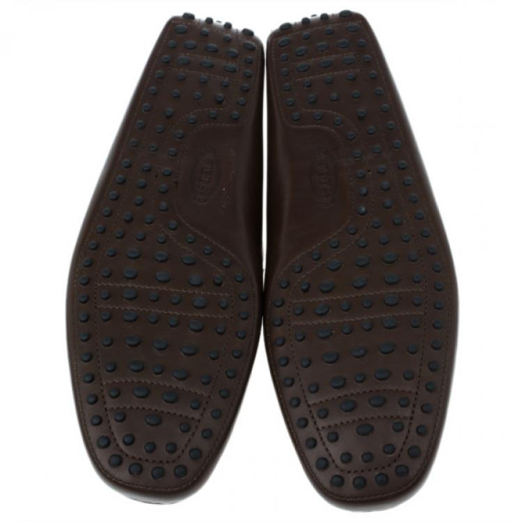 Pre Owned Tod’s Brown Leather Loafers Size 46