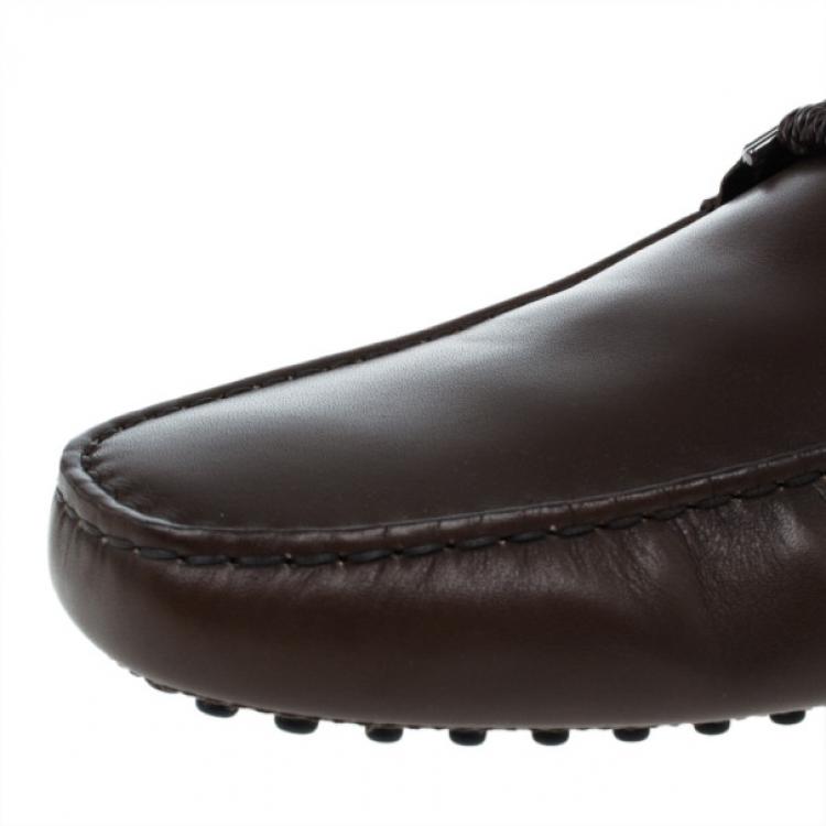 Pre Owned Tod’s Brown Leather Loafers Size 46