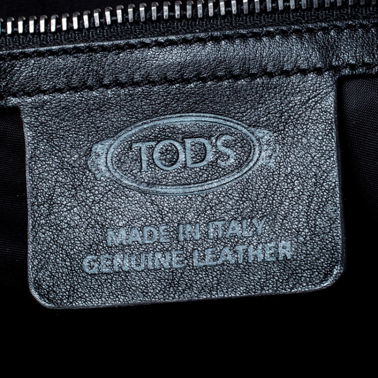 Pre Owned Tod's Black Leather Envelope Bag