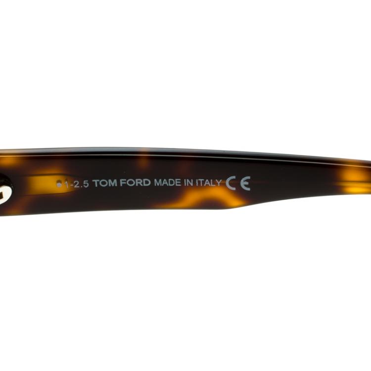 Pre Owned Tom Ford Brown Tortoise TF470 Conrad Sunglasses