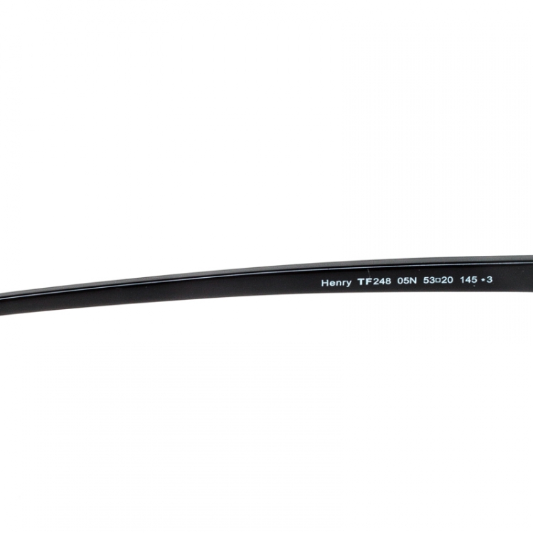 Pre Owned Tom Ford Black Henry TF248 05N Wayfarer Sunglasses 