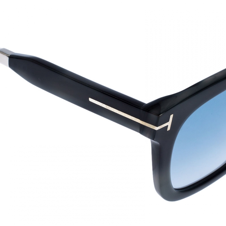 Pre Owned Tom Ford Ash Grey TF541 Alex-02 Square Sunglasses