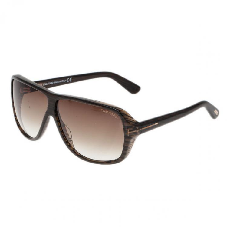 Pre Owned Tom Ford Brown Blake Sunglasses