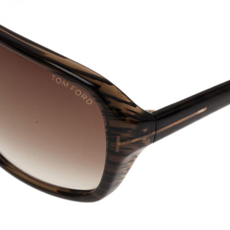 Pre Owned Tom Ford Brown Blake Sunglasses