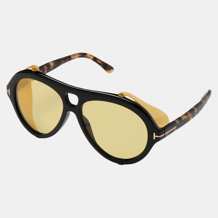 Pre Owned Tom Ford Yellow Sunglasses 60