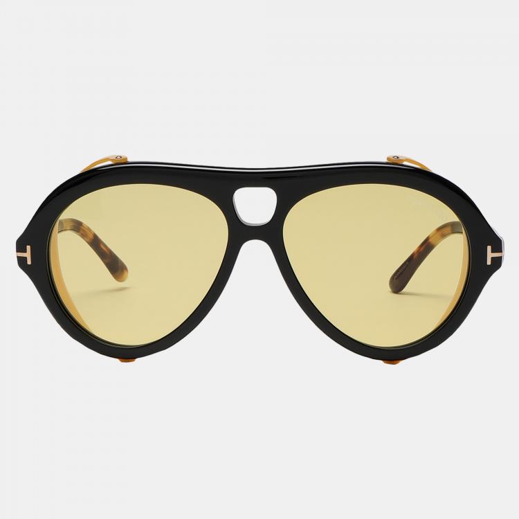 Pre Owned Tom Ford Yellow Sunglasses 60