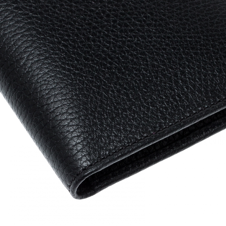Pre Owned Tom Ford Black Leather Bifold Wallet