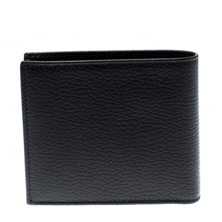 Pre Owned Tom Ford Black Leather Bifold Wallet