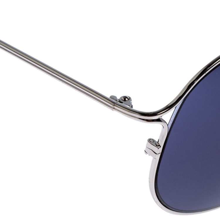 Pre Owned Tom Ford Black/Silver TF 193 Magnus Aviator Sunglasses