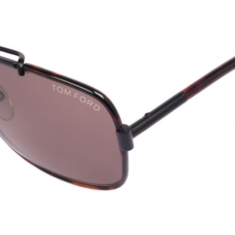 Pre Owned Tom Ford Tortoise Frame Martine Mens Aviators