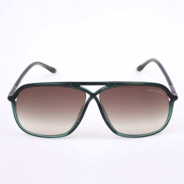 Pre Owned Tom Ford Cross Detail Kirk Men Aviators