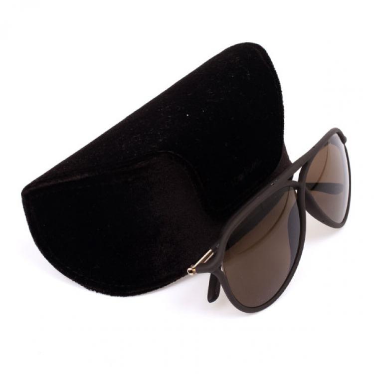 Pre Owned Tom Ford Black Cross Detail Maximillion Men Aviators