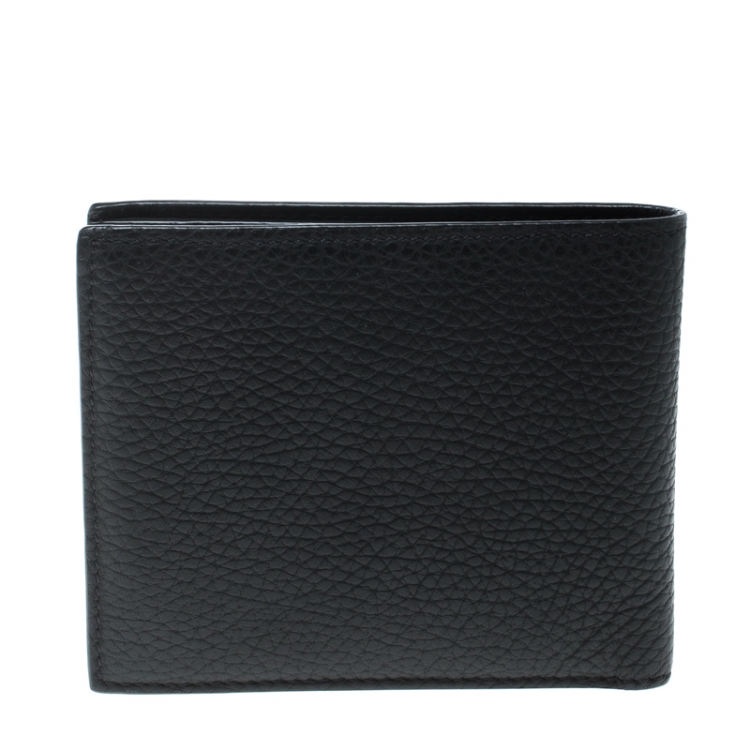 Pre Owned Tom Ford Black Leather Bifold Wallet
