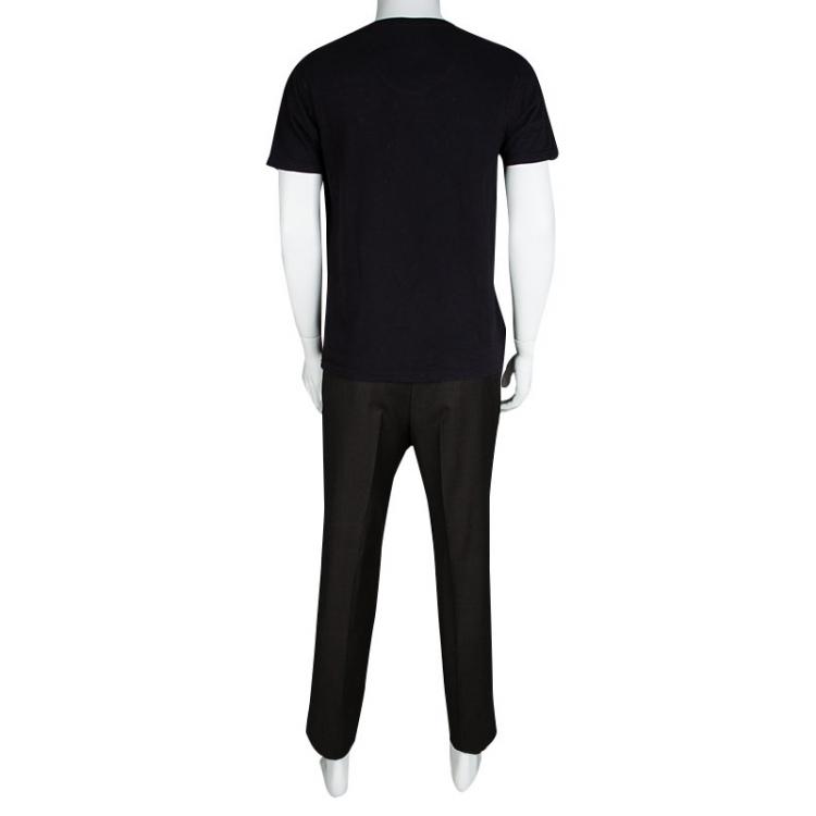 Pre Owned Tom Ford Brown Wool Regular Fit Trousers L