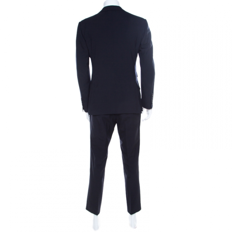 Pre Owned Tom Ford Navy Blue Wool Tailored Suit L