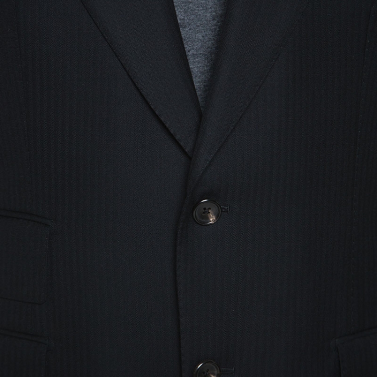 Pre Owned Tom Ford Black Wool Tailored Suit L