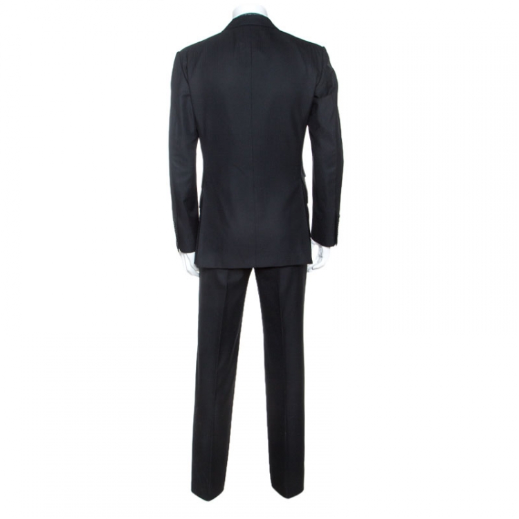 Pre Owned Tom Ford Black Wool Tailored Suit L
