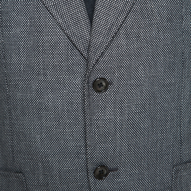 Pre Owned Tom Ford Monochrome Linen Blend Two Buttoned Suit L