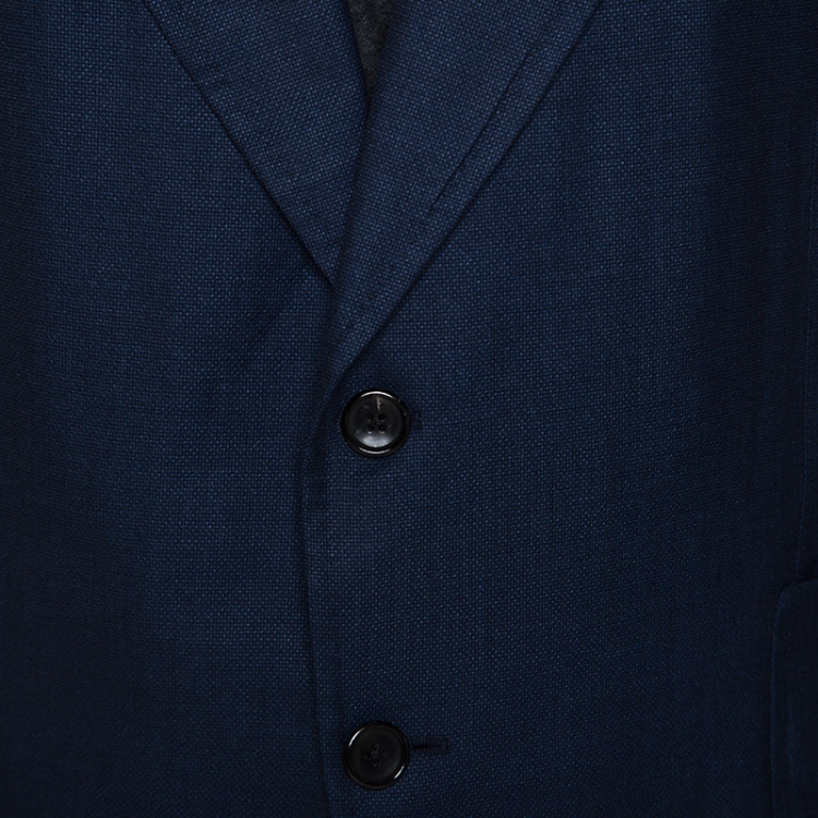 مملوكة مسبقًا Tom Ford Navy Blue Cashmere Shelton Blazer 4XL