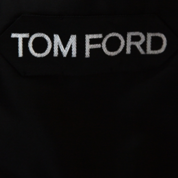 مملوكة مسبقًا Tom Ford Black Velvet Regular Fit Blazer XXL