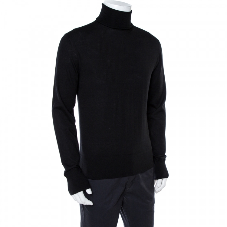 Pre Owned Tom Ford Black Cashmere Turtle Neck Sweater XXL