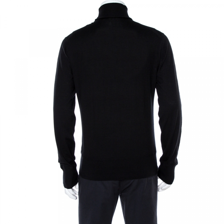 Pre Owned Tom Ford Black Cashmere Turtle Neck Sweater XXL
