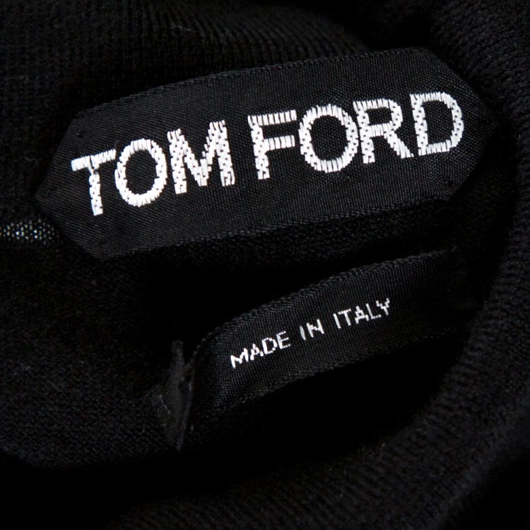Pre Owned Tom Ford Black Cashmere Turtle Neck Sweater XXL
