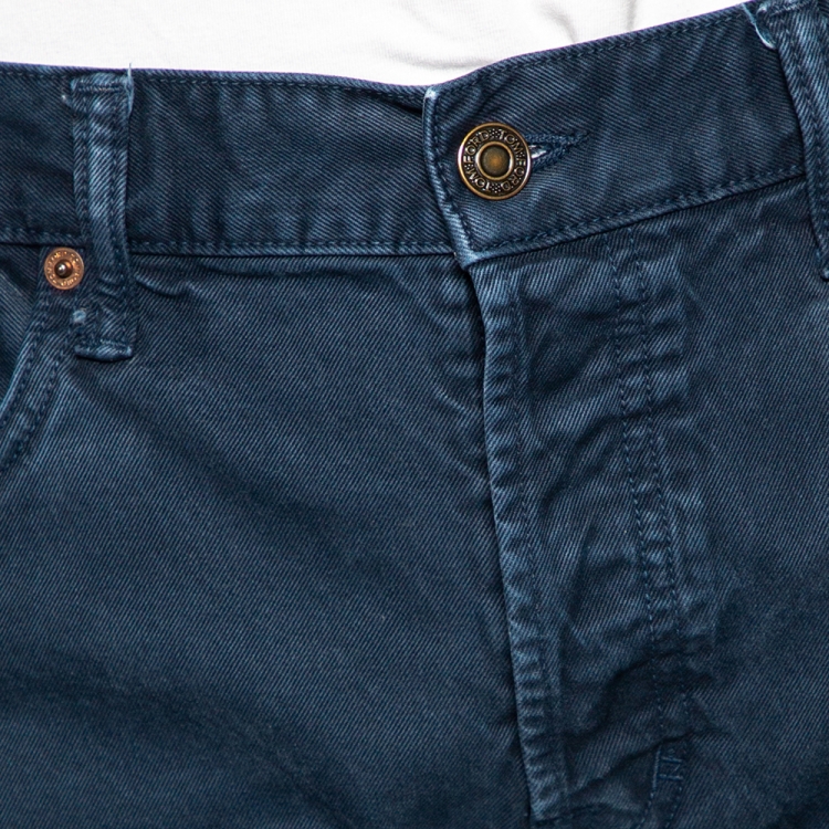 Pre Owned Tom Ford Blue Cotton Straight Fit Pants L