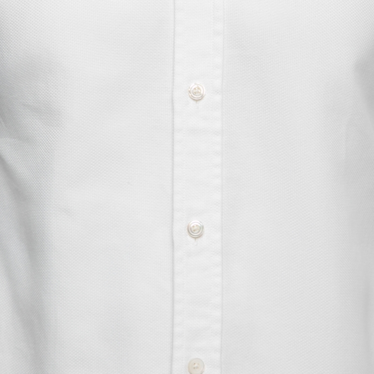 Pre Owned Tom Ford White Cotton Cutaway Collar Shirt M
