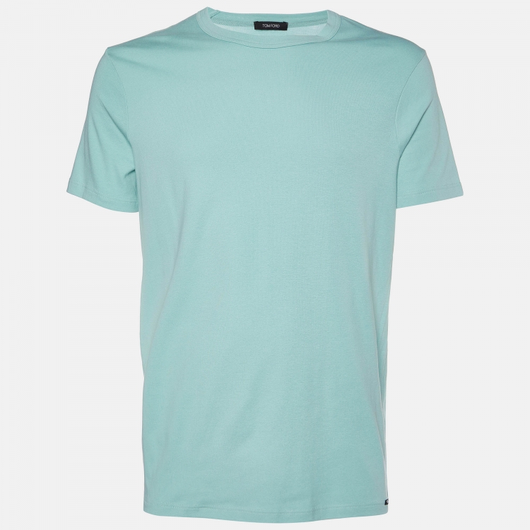 Pre Owned Tom Ford Green Stretch Cotton Round Neck T-Shirt XXL