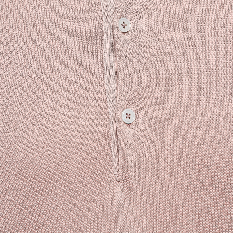 Pre Owned Tom Ford Pink Cotton Pique Polo T-Shirt XL