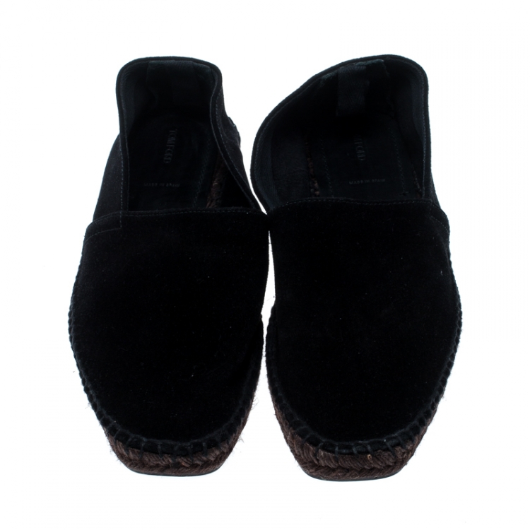 Pre Owned Tom Ford Black Suede Barnes Espadrilles Size 40