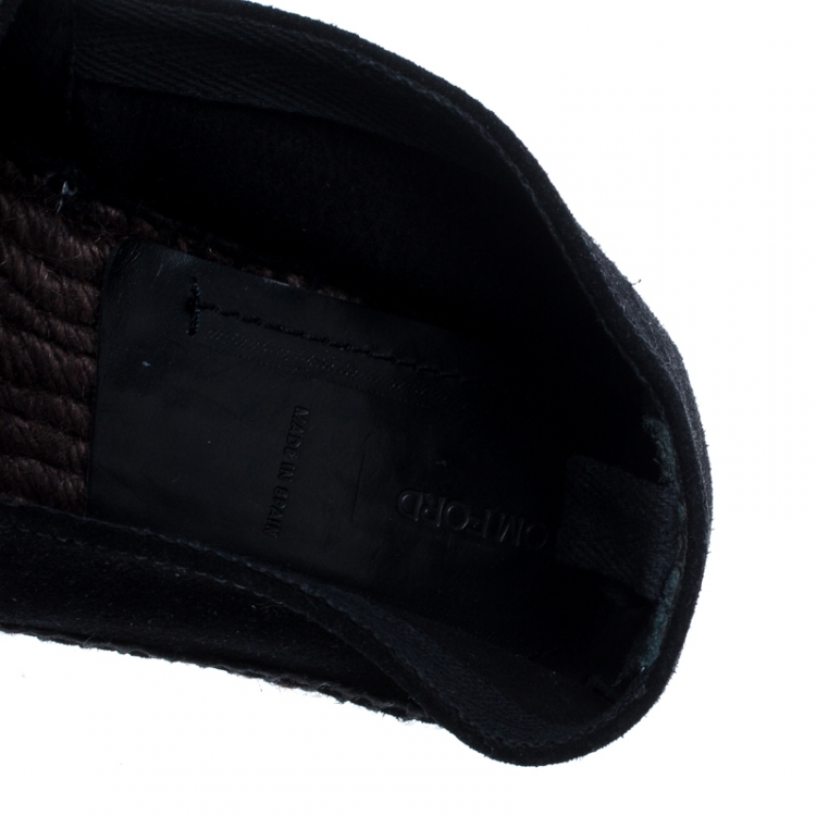 Pre Owned Tom Ford Black Suede Barnes Espadrilles Size 40