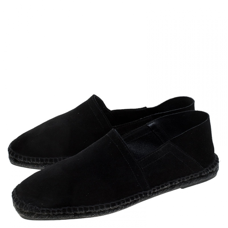Pre Owned Tom Ford Black Suede Barnes Espadrilles Size 44