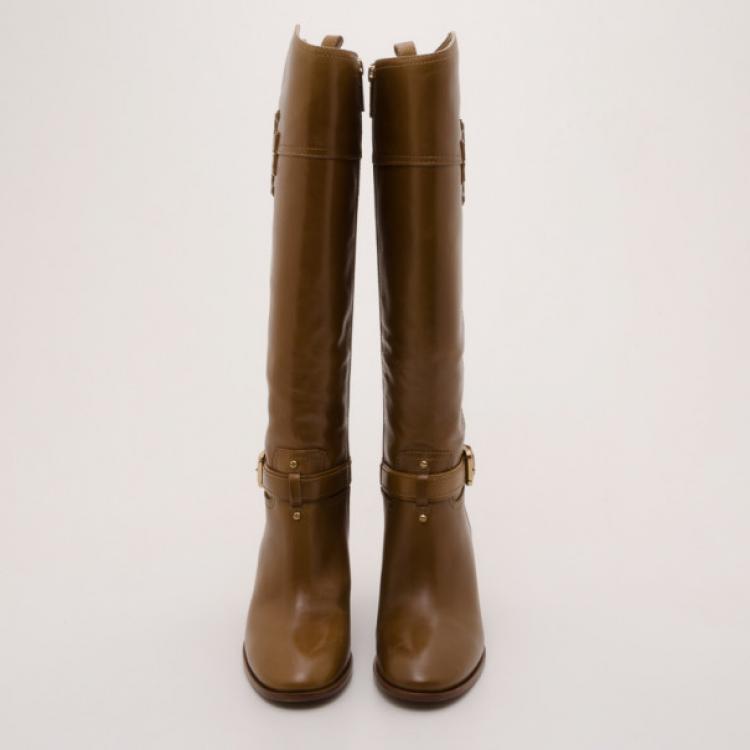 Pre Owned Tory Burch Blaire Mid-Heel Boots Size 37