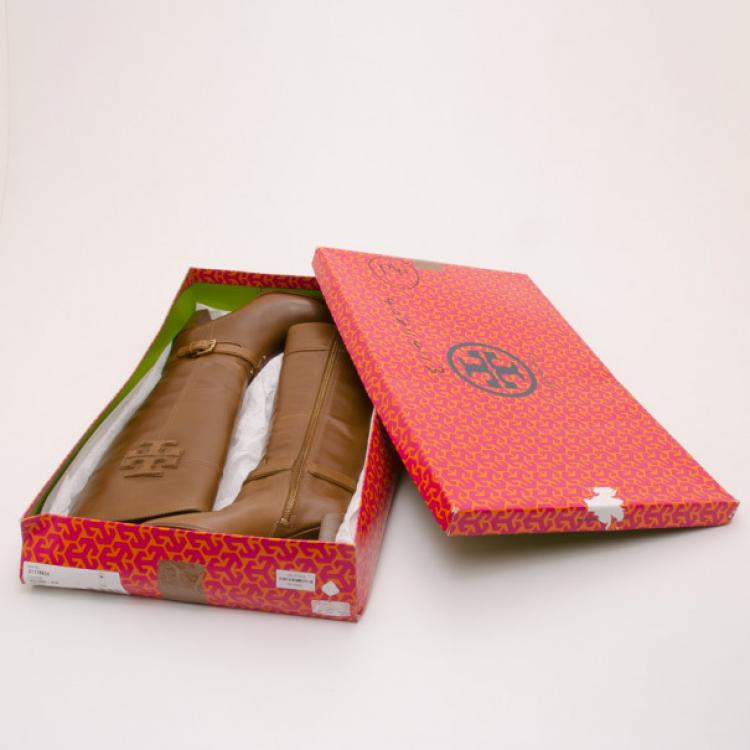 Pre Owned Tory Burch Blaire Mid-Heel Boots Size 37
