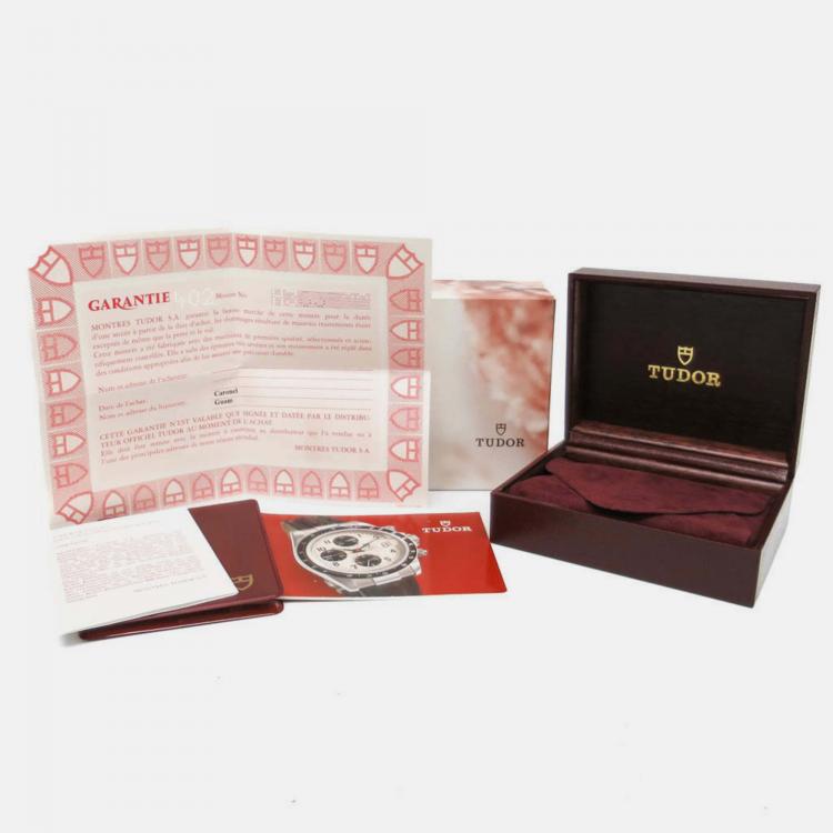 Pre Owned Tudor Pink Stainless Steel Prince Oysterdate 74000N Automatic Men's Wristwatch 34 mm