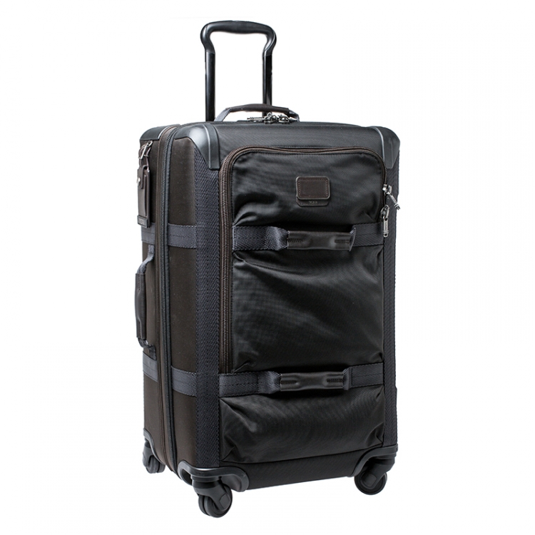 Pre Owned TUMI Black/Brown Nylon 4 Wheel Henderson Short Trip Expandable Luggage