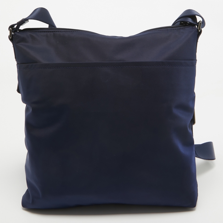 Pre Owned TUMI Navy Blue Nylon Voyageur Carmel Messenger Bag