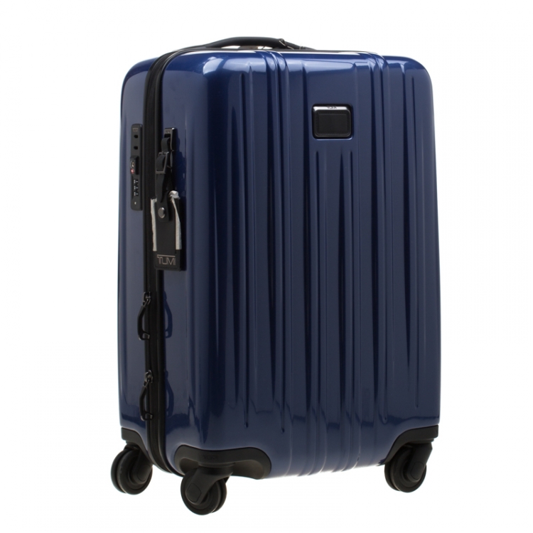 Pre Owned TUMI Blue/Black Plastic Rollenkoffer Continental Trolley