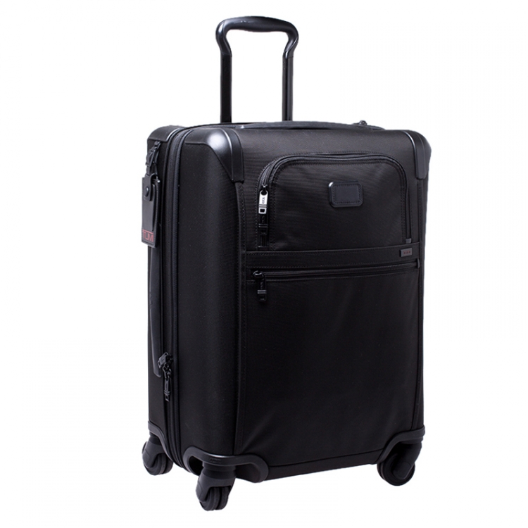 Pre Owned TUMI Black Nylon Alpha 2 Rolling Suitcase