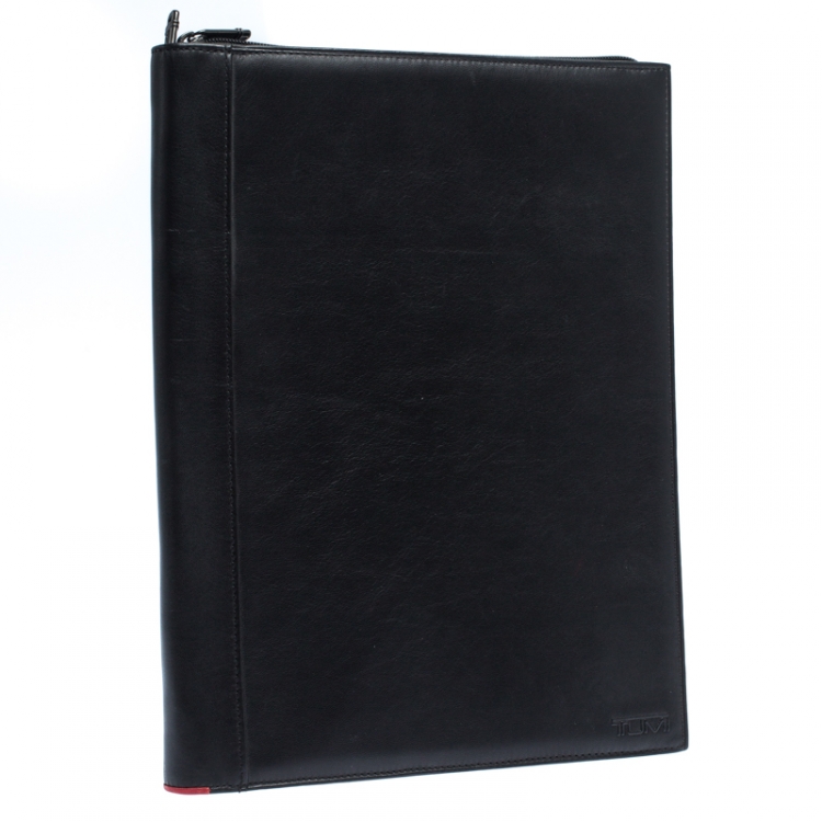 Pre Owned TUMI Black Leather Document Holder 