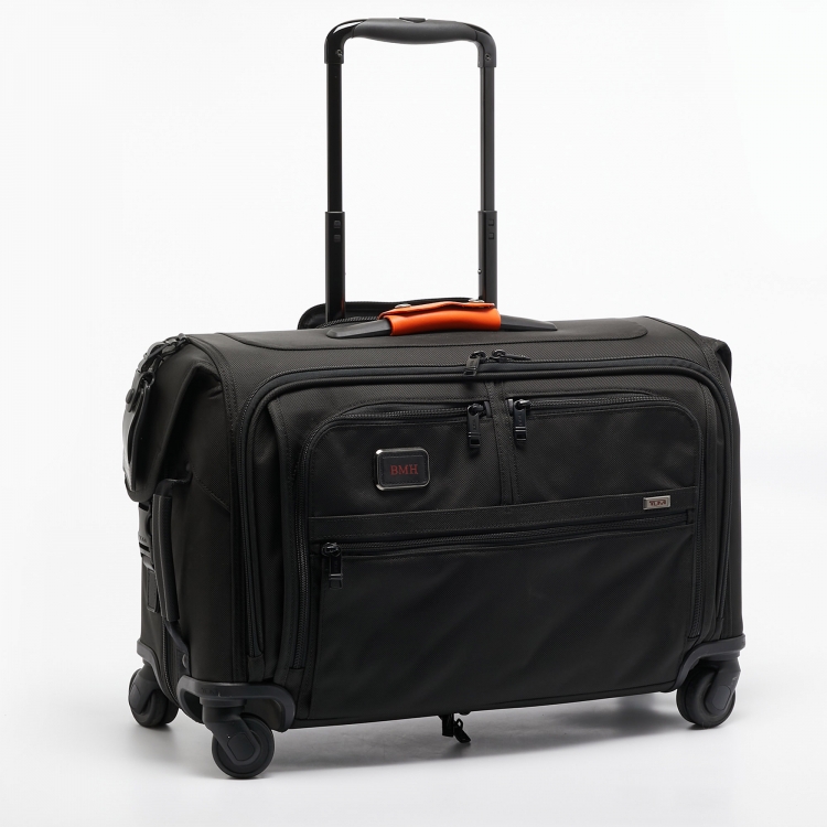 Pre Owned TUMI Black Nylon 4 Wheeled Alpha 3 Garment Bag