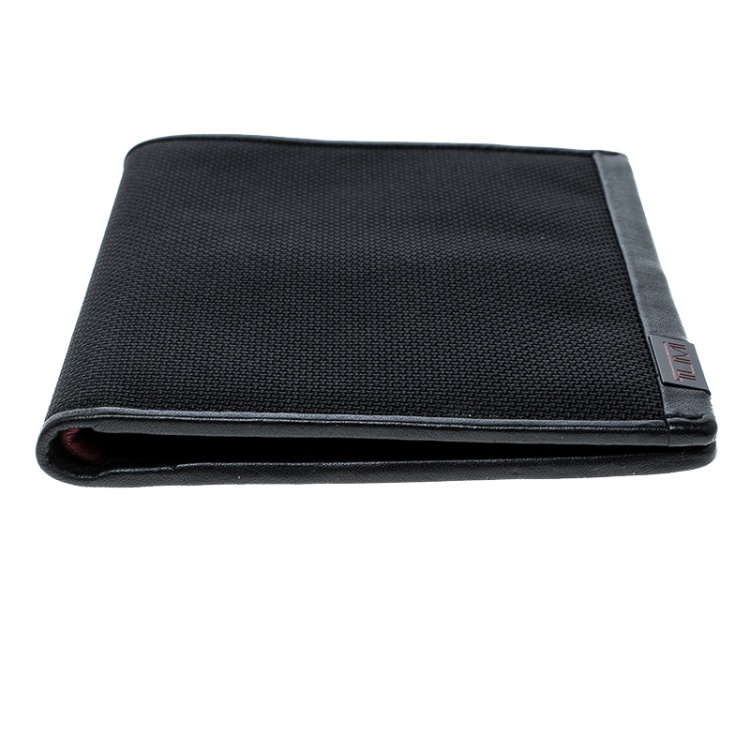 Pre Owned Tumi Black Nylon Passport Wallet