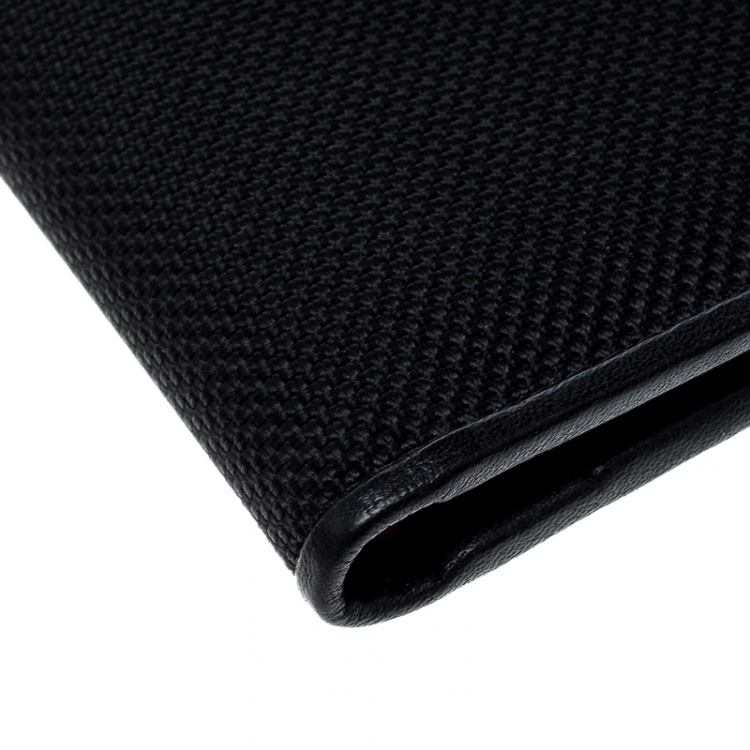 Pre Owned Tumi Black Nylon Passport Wallet