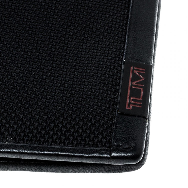 Pre Owned Tumi Black Nylon Passport Wallet