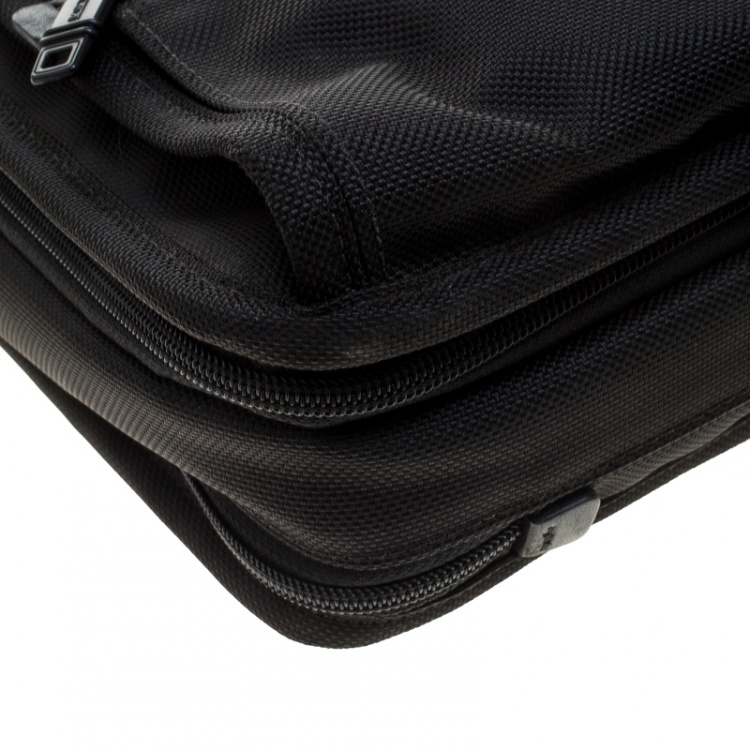 Pre Owned Tumi Black Nylon Alpha T-Pass Expandable Laptop Bag
