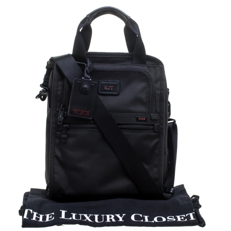 Pre Owned TUMI Black Nylon Alpha II Tote