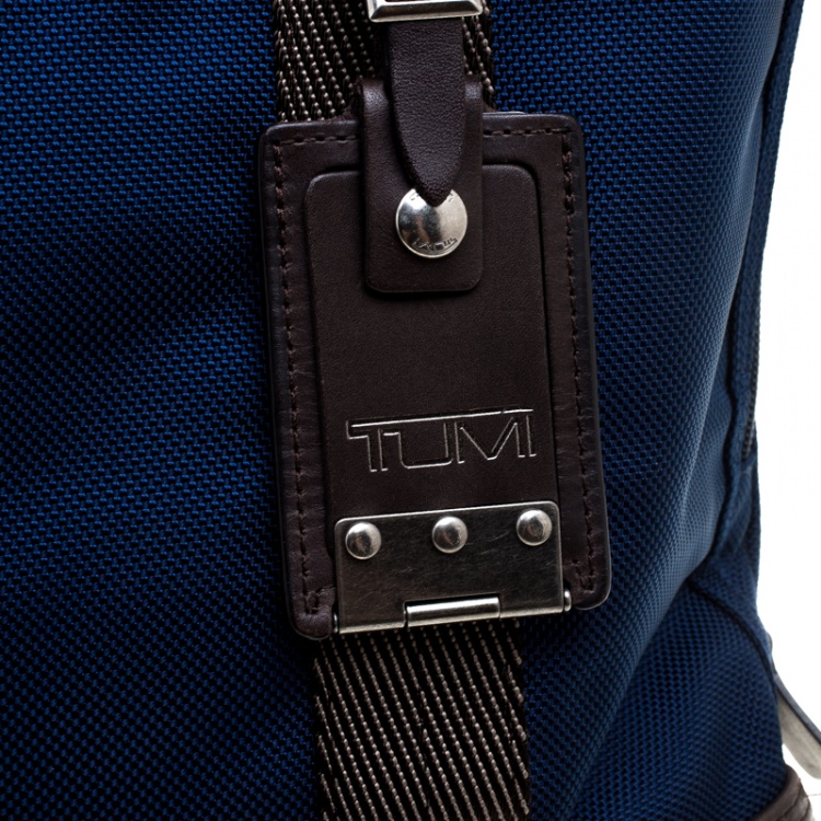 Pre Owned TUMI Blue/Brown Nylon Alpha Bravo Beaufort Tote