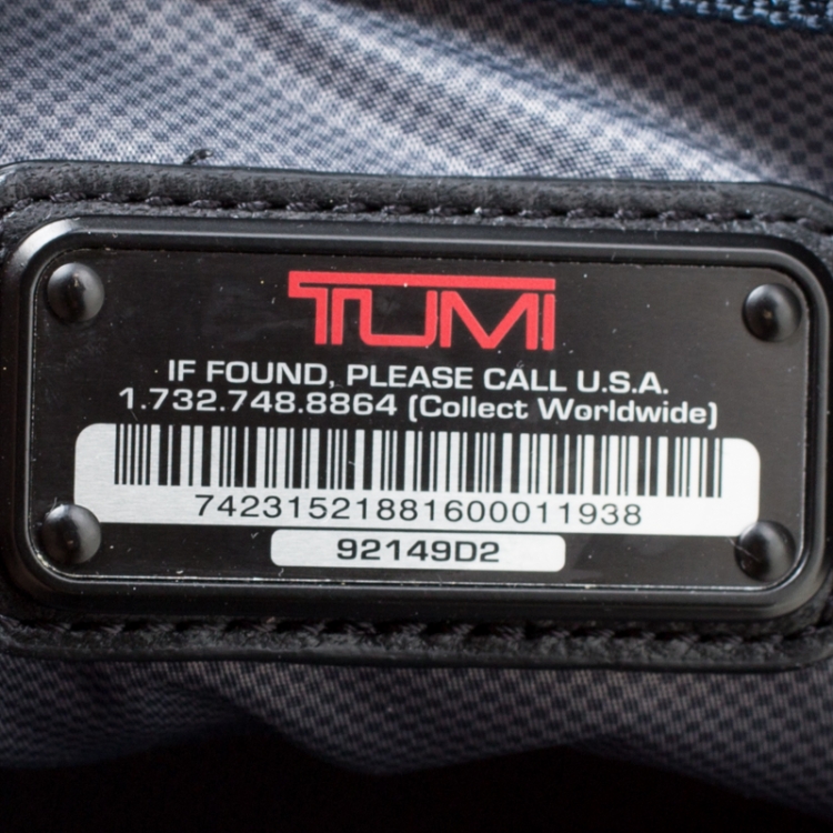 Pre Owned TUMI Black Leather Alpha II Duffel Bag